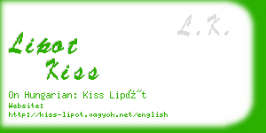lipot kiss business card